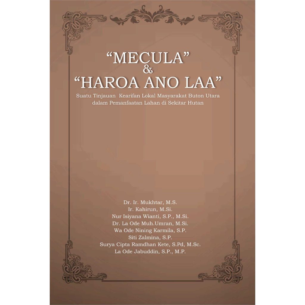 Jual Buku Mecula dan Haroa Ano Laa: Suatu Tinjauan Kearifan Lokal ...