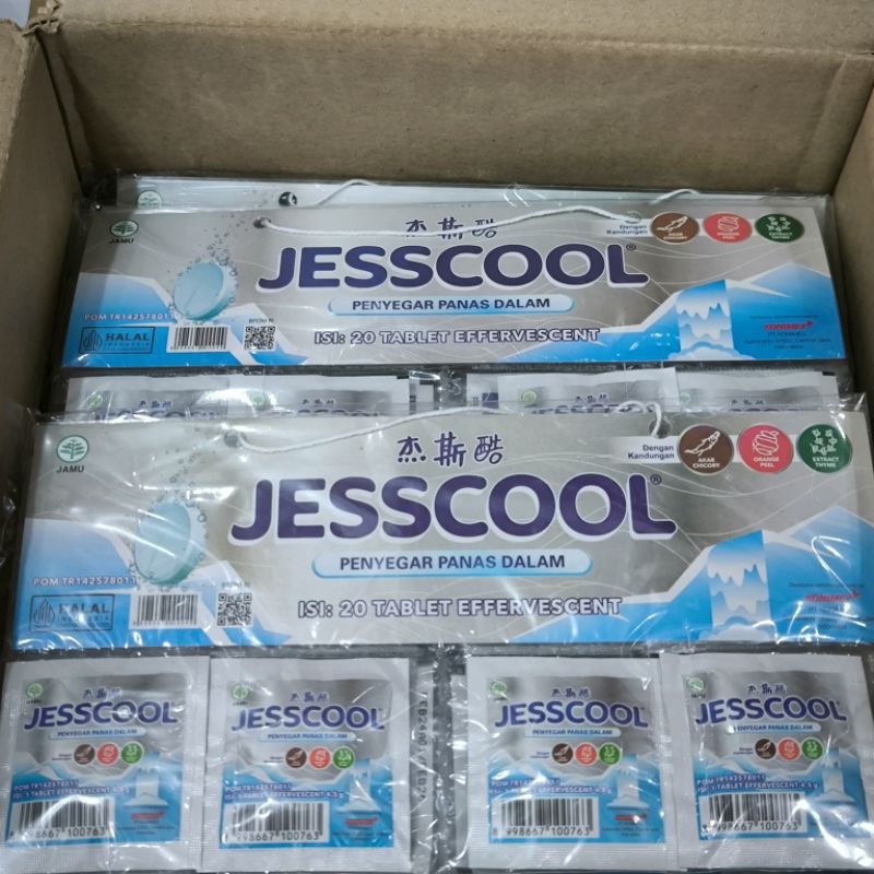 Jual JESSCOOL Penyegar Panas Dalam isi 20 tablet | Shopee Indonesia