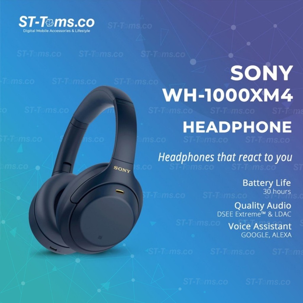 Jual Sony WH 1000XM4 WH-1000XM4 WH1000XM4 Noise Cancelling