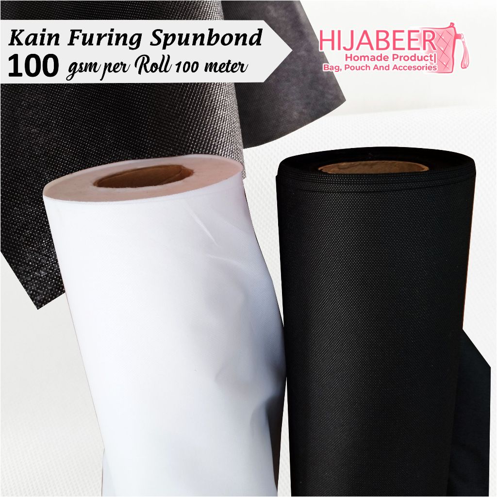 Jual Kain Furing Spunbond 100 gsm per Roll 100 meter | Shopee Indonesia