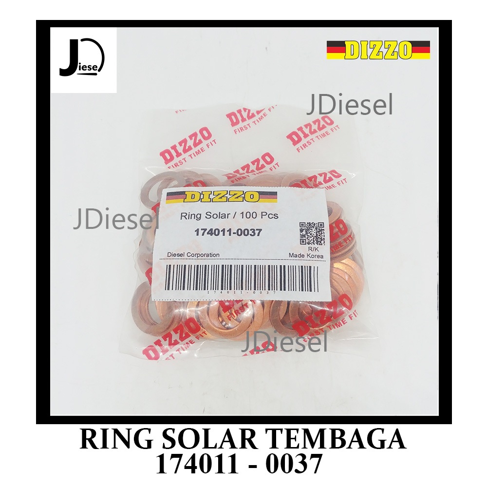 Jual ( 100pcs ) RING SOLAR TEMBAGA PUMP 174011 - 0037 DIZZO | Shopee ...