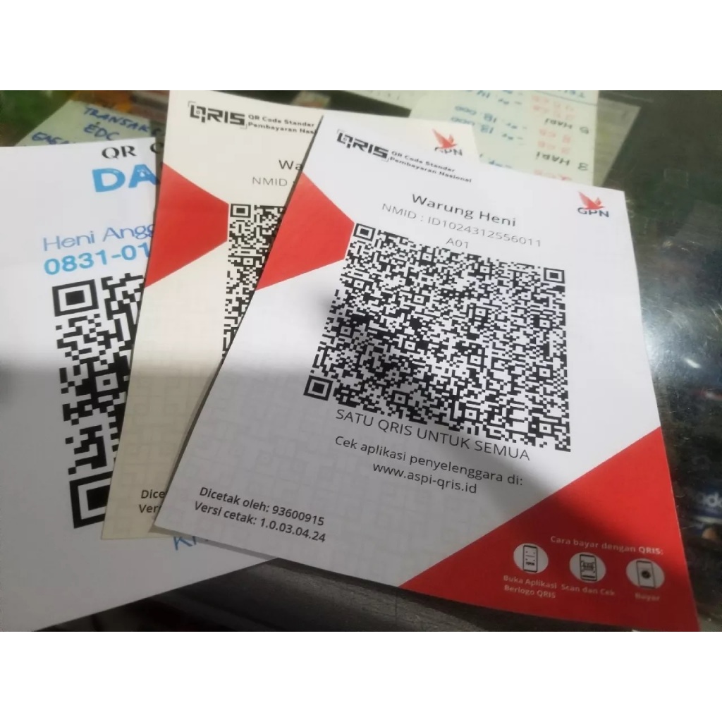 Jual Cetak QRIS Bahan Artpaper 230gr / Stiker Cromo / sticker Vinil ...