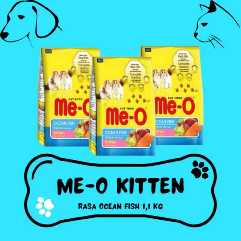 Jual Me-O Kitten Ocean Fish (1,1kg) | Shopee Indonesia