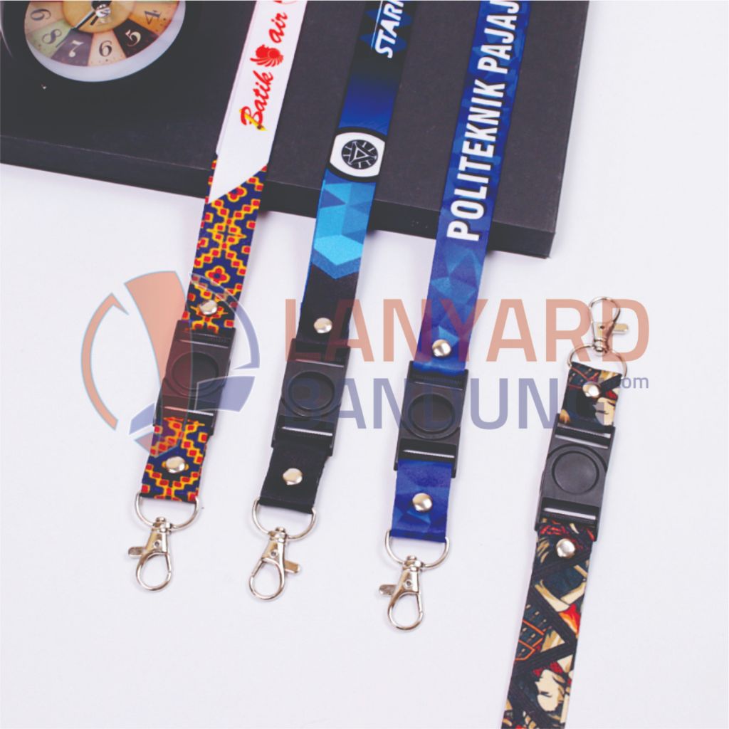 Jual Tali Lanyard Sublim Print Custom Ukuran Tali 2 cm 1 atau 2 sisi ...