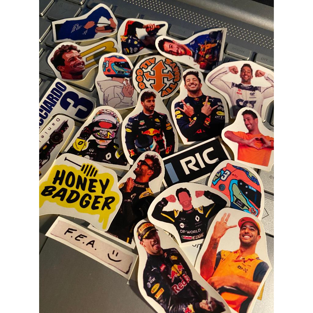 Jual Sticker Pack F1 Daniel Ricciardo stiker vinyl stikerglossyvinyl ...