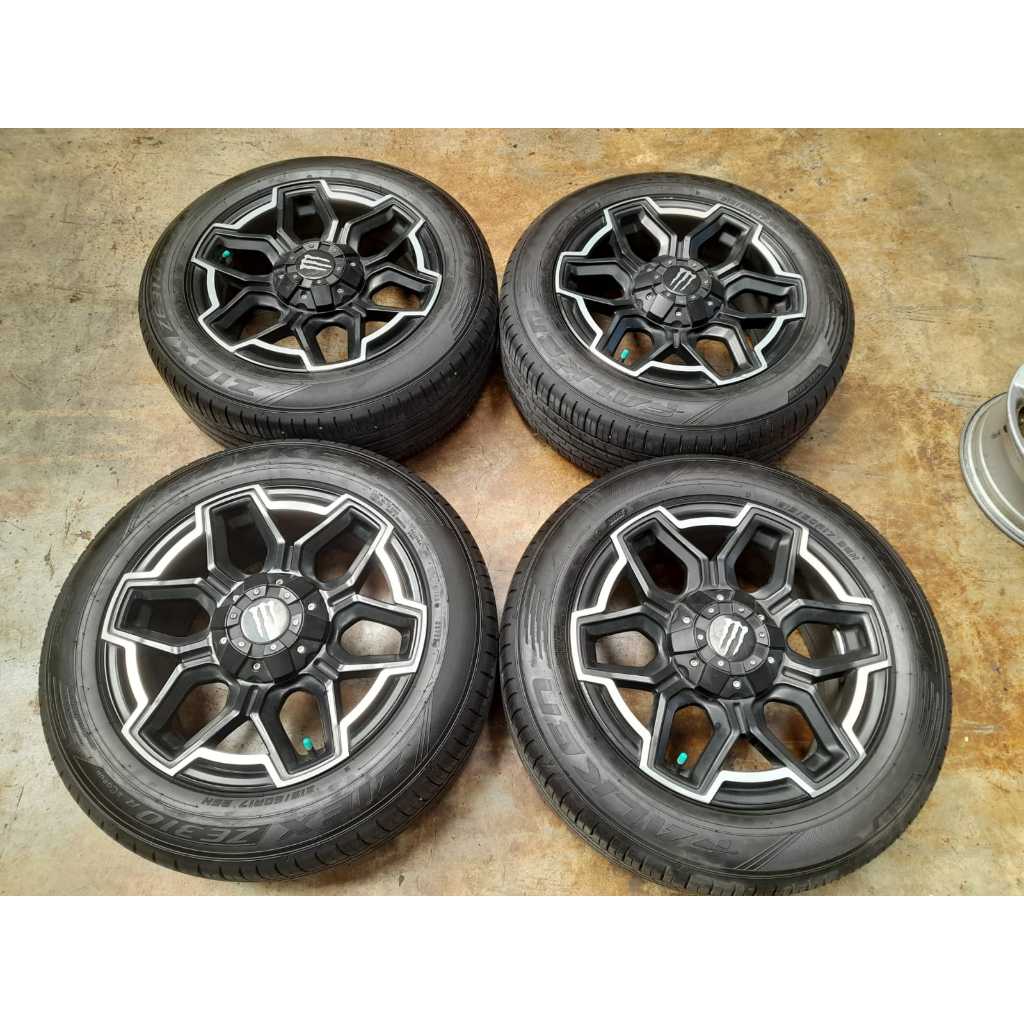 Jual VELG OFFROAD MONSTER R17 LEBAR 8 PCD 5X114 ET42 +BAN FALKEN 215 60 ...