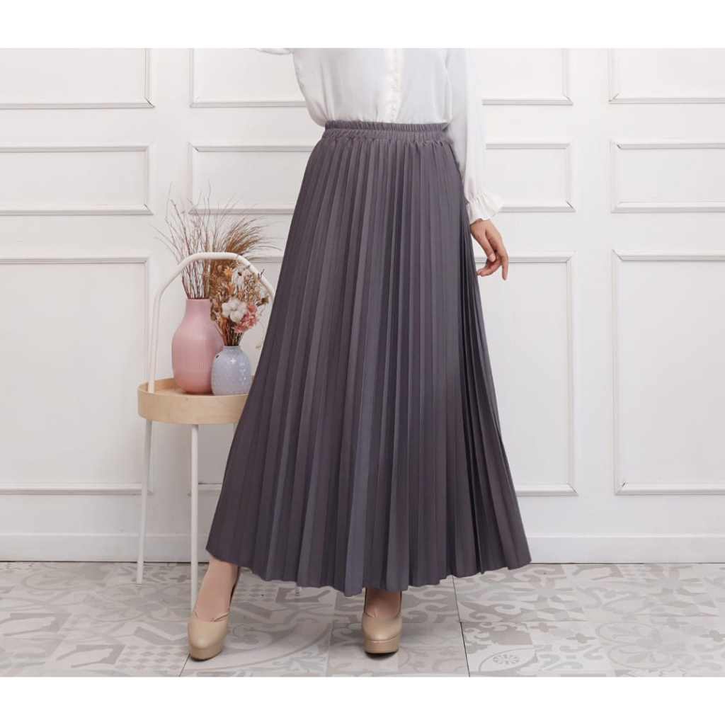 Jual Rok Plisket / Rok Plisket Premium / Rok Formal / Rok kerja / Rok ...