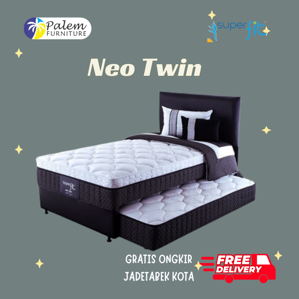 Jual Superfit Springbed Neo Twin 2in1 Kasur Fullset | Shopee Indonesia