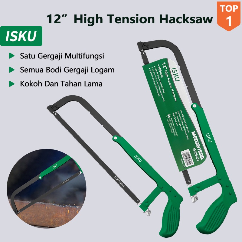 Jual Isku Gagang Gergaji Besi Hacksaw Mini Inch Stang Gergaji Besi