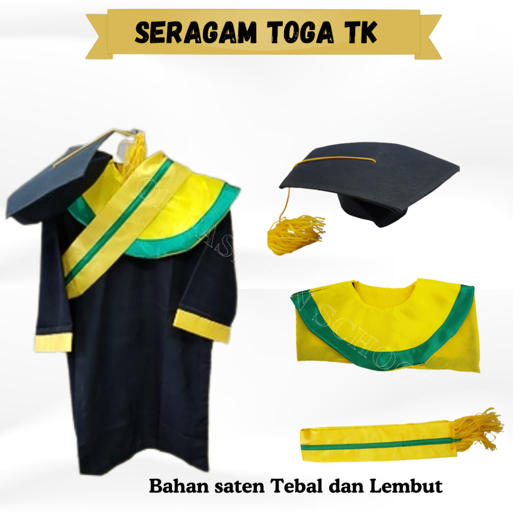 Jual SETELAN TOGA TK/SERAGAM WISUDA TK. | Shopee Indonesia