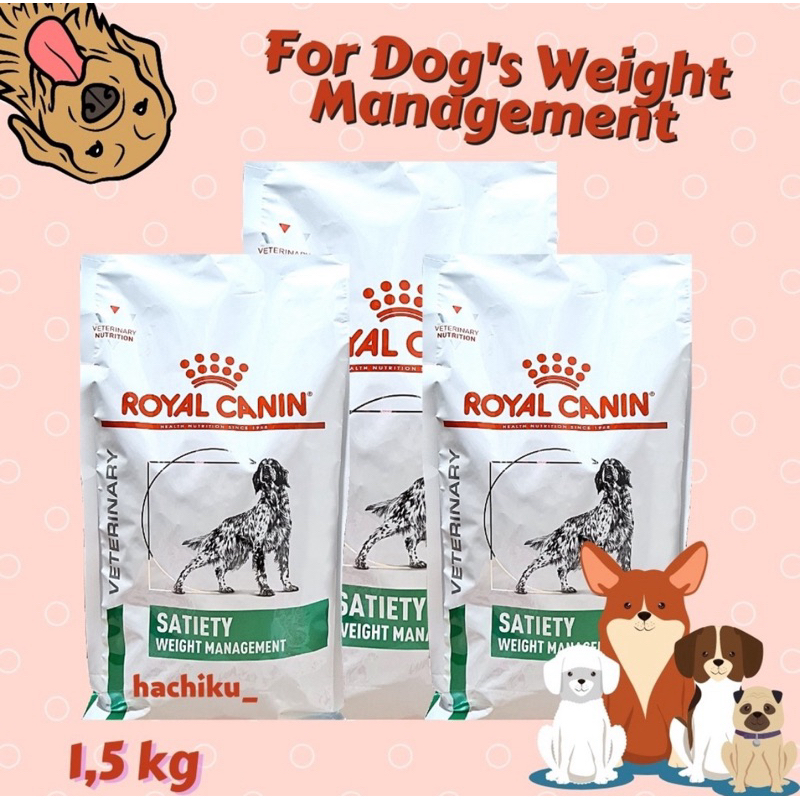 Jual ROYAL CANIN SATIETY DOG 1,5 KG DRY FOOD MAKANAN KERING