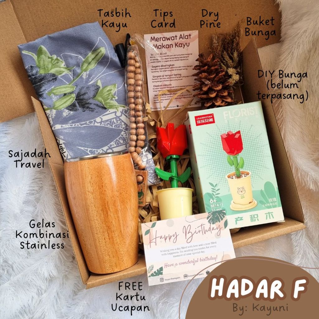 Jual HADAR Hampers Set GRAFIR / Hampers Lego Hampers Bunga Hampers Kayu ...
