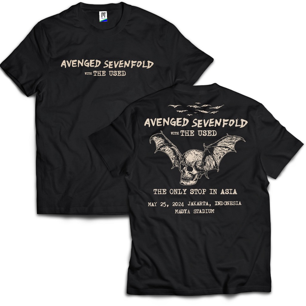 Jual T-shirt AVENGED SEVENFOLD LIVE JAKARTA A7X | Tag Merch cons | Kaos ...