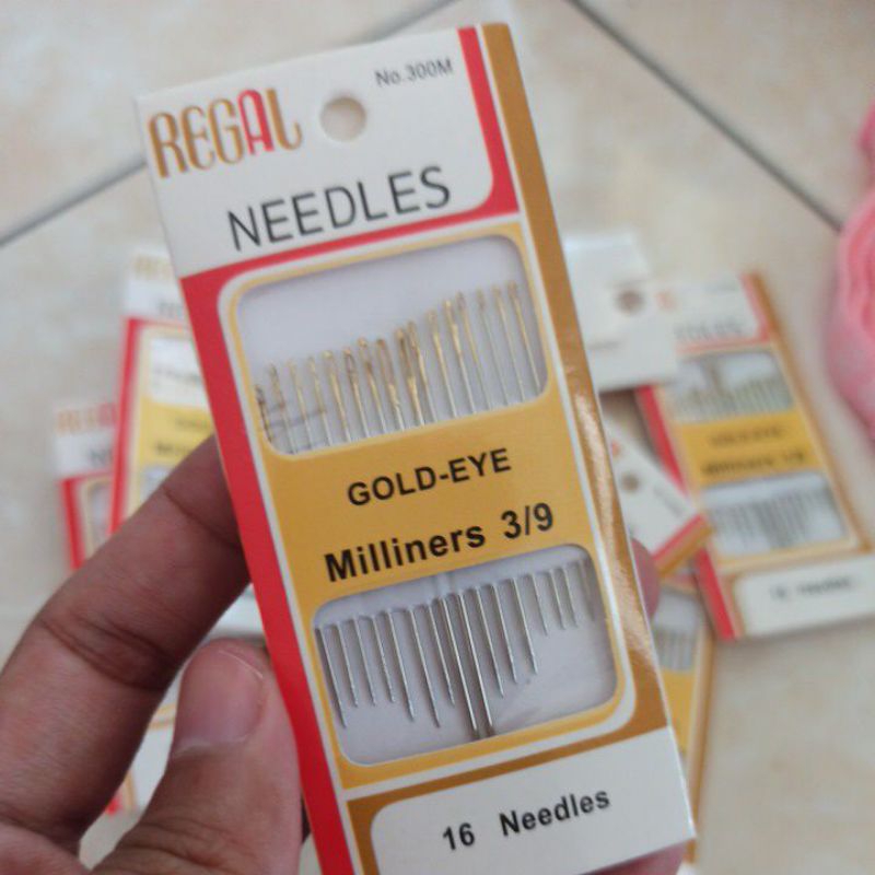 Jual Set 16pcs Jarum Jahit Tangan Rumah Self Threading Needle Kecos ...