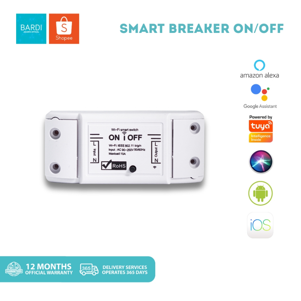 Jual BARDI Smart BREAKER ON OFF Switch Wireless IoT Home Automation ...