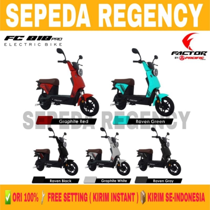 Jual Sepeda Listrik FACTOR FC 818 PRO 500 Watt 12 AH NFC Electrik Bike ...