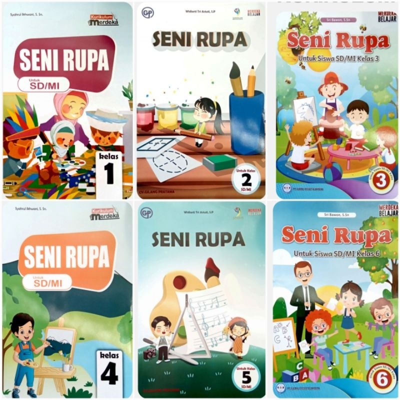 Jual Seni Rupa SD kelas 1 2 3 4 5 6 Kurikulum Merdeka | Shopee Indonesia