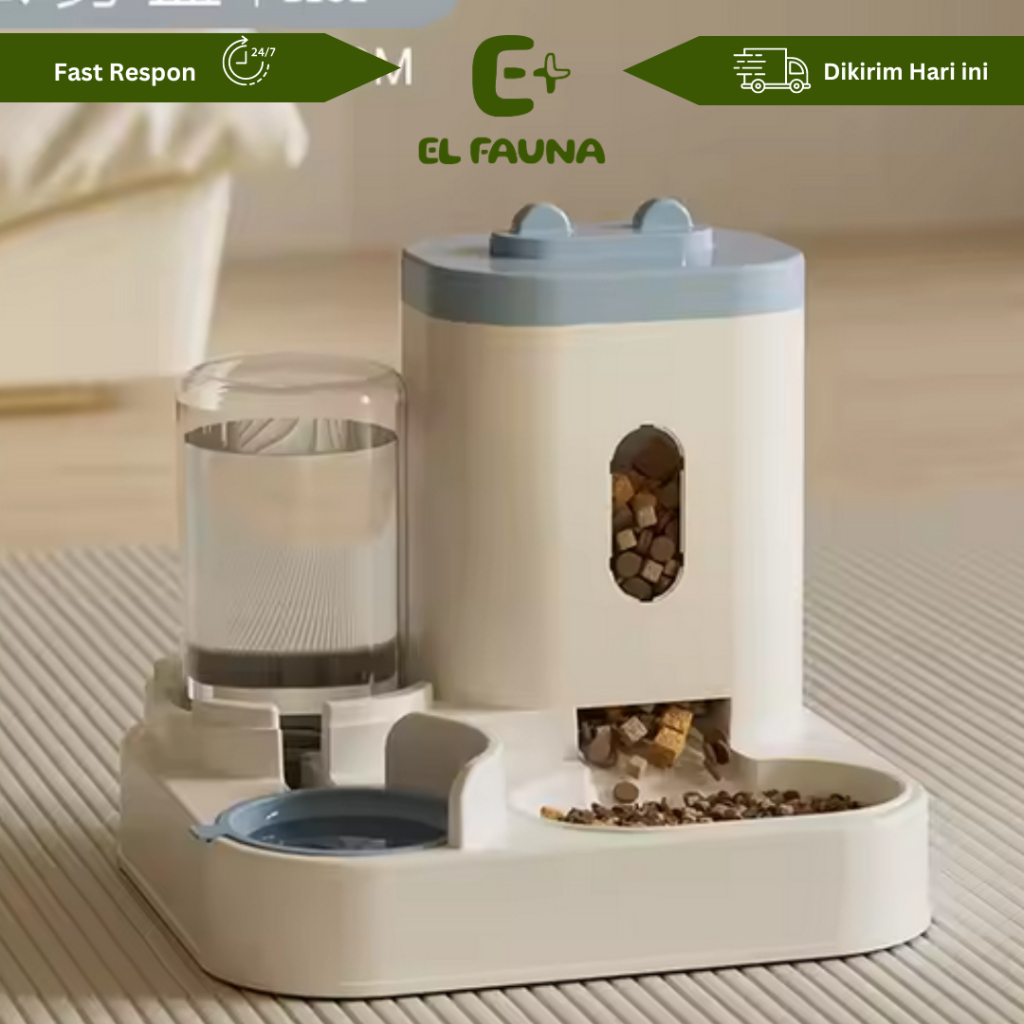 Jual Tempat Makan & Minum Otomatis Kucing Anjing Automatic Pet Feeder ...