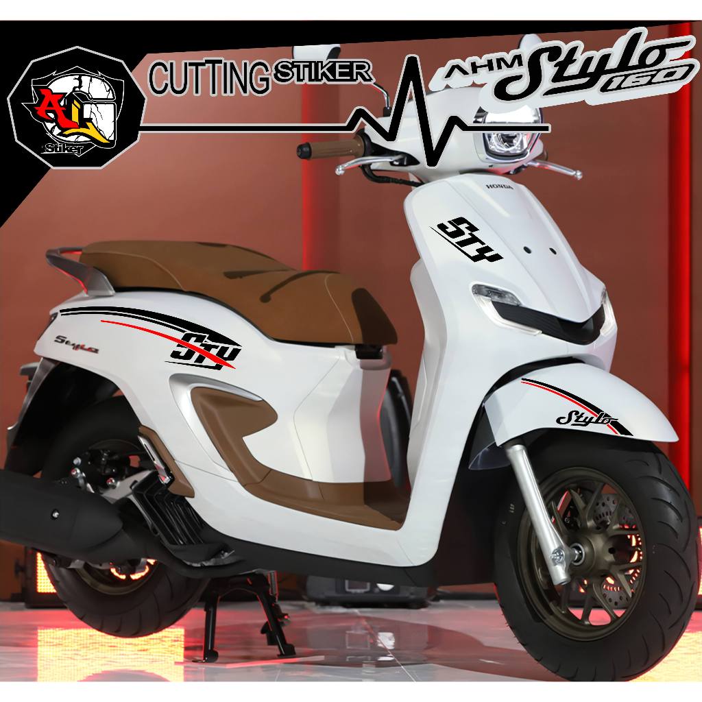 Jual STICKER CUTTING/STRIPING MOTOR AHM STYLO/SC.440B/STIKER SIMPEL ...