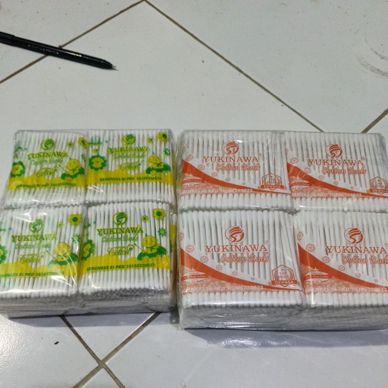 Jual cotton buds / katembat yukinawa isi 100 pch /pack | Shopee Indonesia