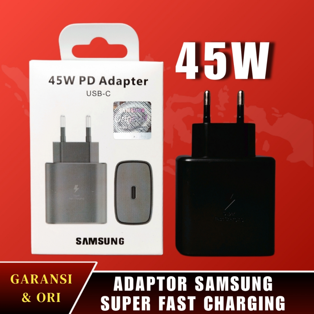 Jual Adaptor Adapter Kepala Charger Samsung Super Fast Charging 45 Watt