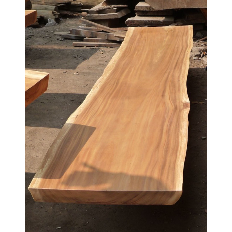 Jual Papan Trembesi Mentahan Kayu Suar Solid Top Table Daun Meja Solid ...