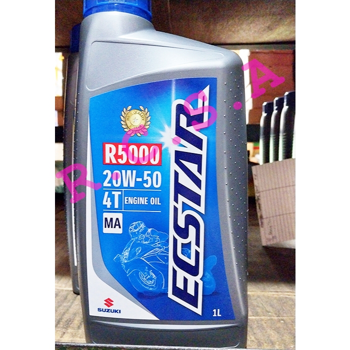 Jual OLI SUZUKI ECSTAR R5000 20W-50 MA 4T 1 LITER ORIGINAL | Shopee ...