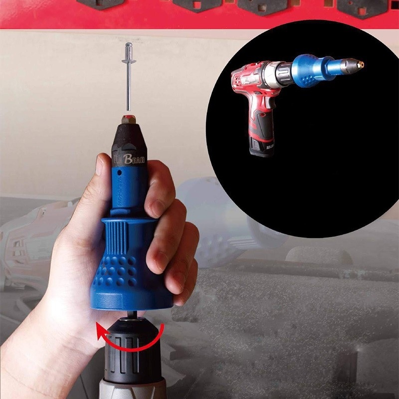 Jual electric rivet Adaptor Bor Tang Rivet Gun Paku Rifet Konverter ...