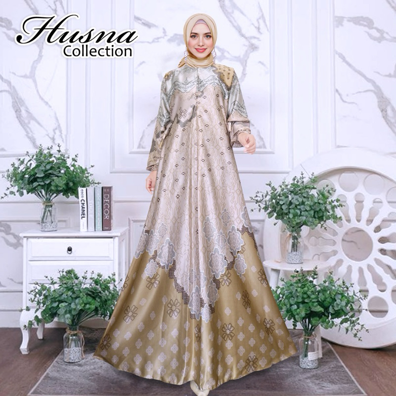 Jual Gamis Silk Premium |Gamis Silk Motif |Gamis Wanita Muslimah |Gamis