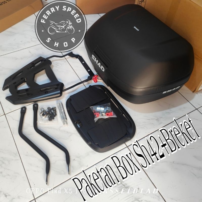 Jual Paketan box shad sh42 sh 42 plus bracket box Aerox new old ...
