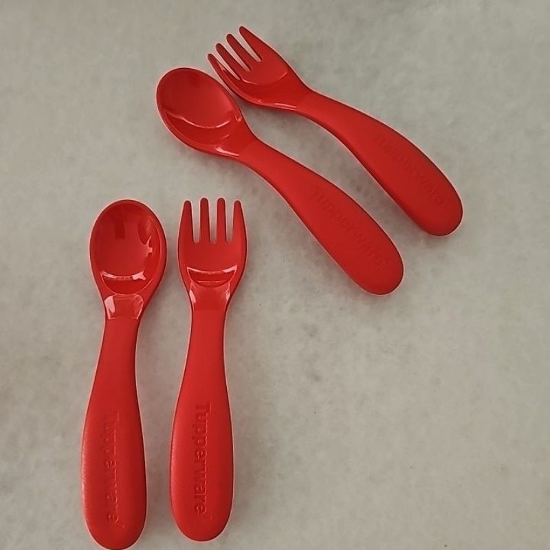 Jual Tupperware baby cutlery alat makan bayi sendok garpu | Shopee ...