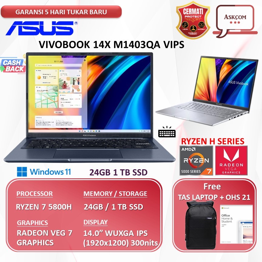 Asus vivobook 14x m1403qa