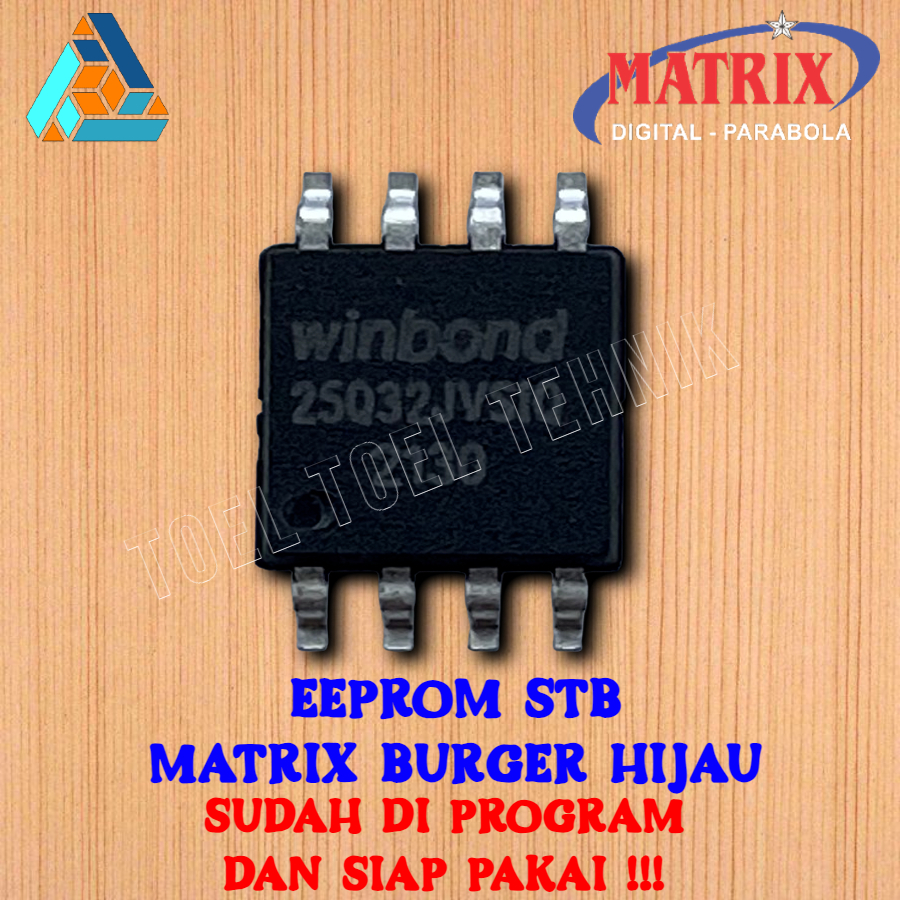 Jual IC EEPROM STB MATRIX BURGER HIJAU / IC EPROM SET TOP BOX TV ...