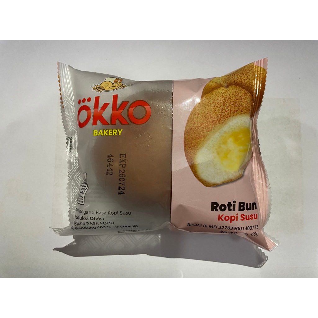 Jual OKKO Bun Roti Kopi Susu Enak Lezat Halal Jual Satuan | Shopee ...
