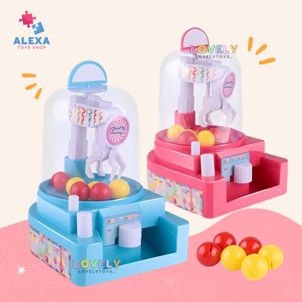 MAINAN ANAK MESIN CAPIT BOLA MINI CLAW MACHINE CANDY MAINAN ANAK BALL  CATCHER
