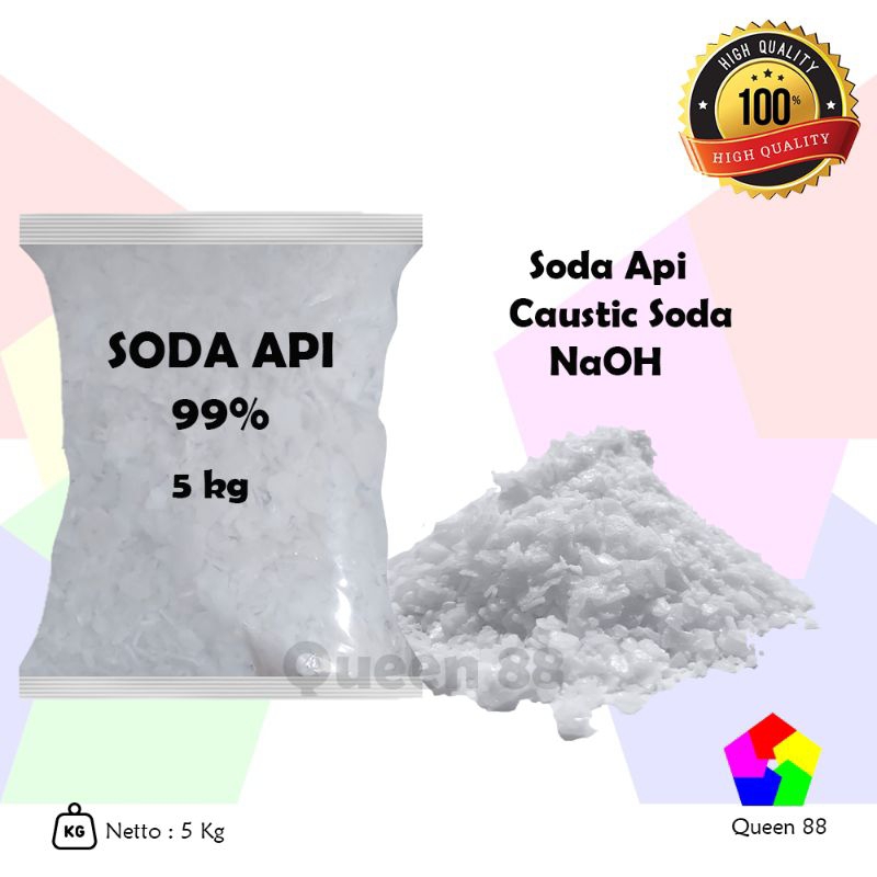 Jual Soda api 5 kg / Caustic Soda 99% / NaOH / Anti Mampet / Soda Api ...
