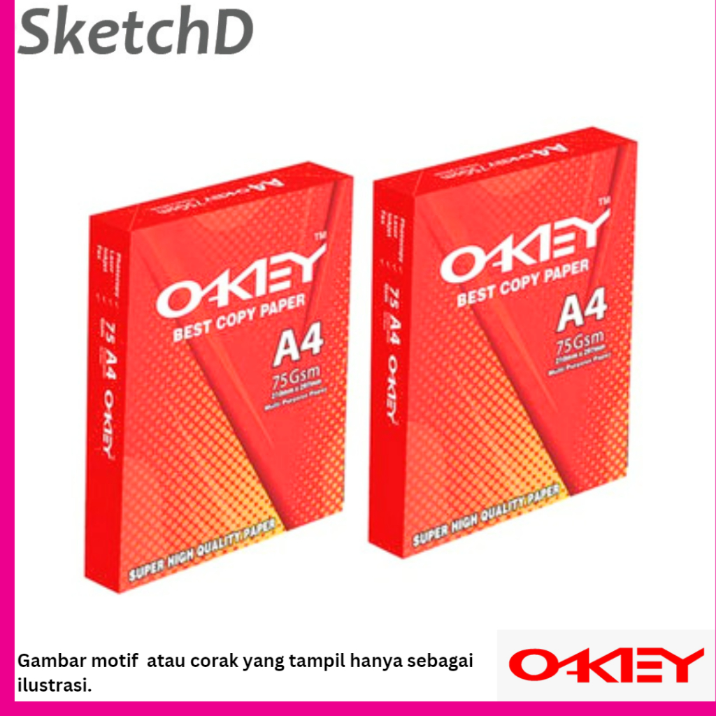 Jual Kertas Fotocopy 75gsm Okey A4 1 Rim Kertas Hvs Okey 75gsm