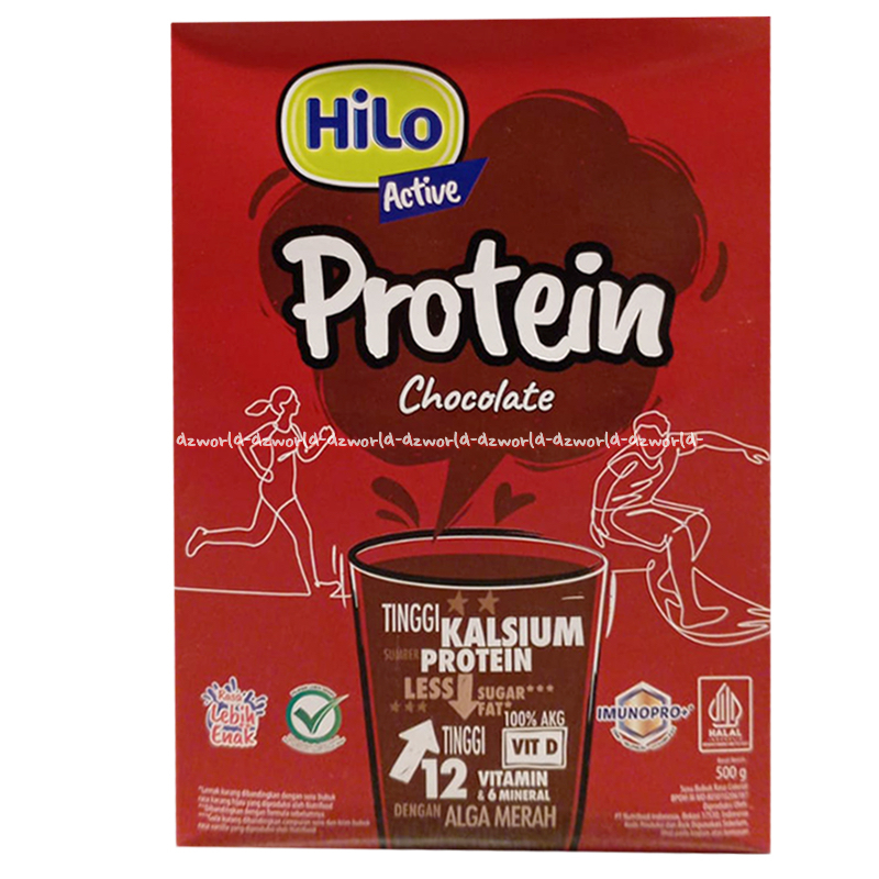 Jual HILO Active 500gr Protein Chocolate Hi-lo Aktif Coklat Less Sugar ...