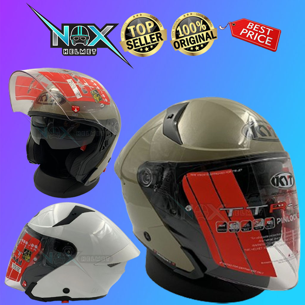 Jual Helm Kyt Ttr Jet Solid Polos Original Halfface Ongkir Kg Shopee Indonesia