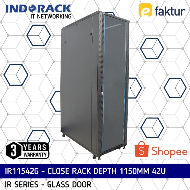Jual IR11542G / IR11542P / IR11542D - Close Rack INDORACK 42U Depth ...