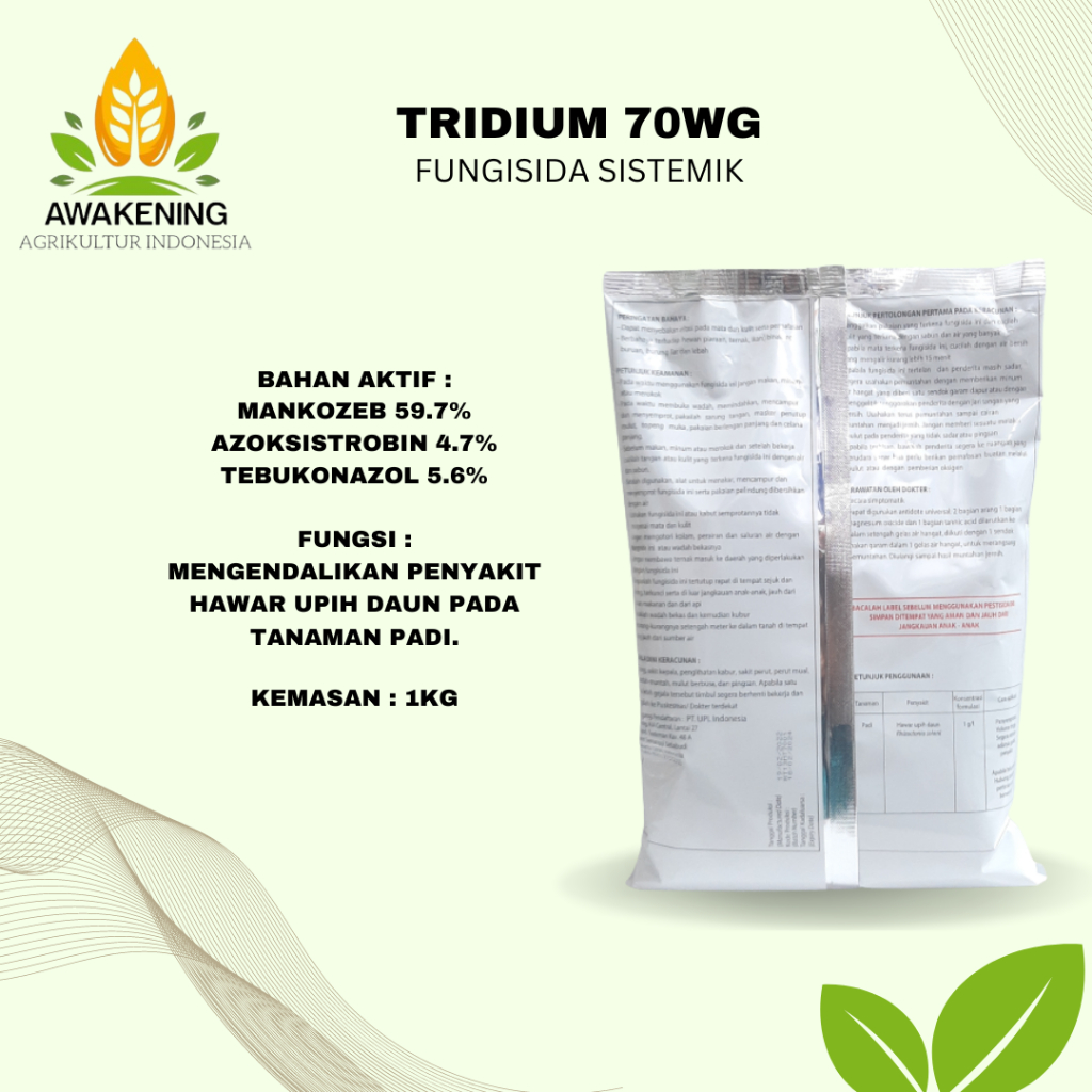 Jual TRIDIUM 70WG 1KG FUNGISIDA SISTEMIK | Shopee Indonesia