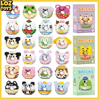 LOZTOYS DIY Susun Balok Blok Mini Kartun Bricks Donat Mainan Balok Nano Block Kartun Toys