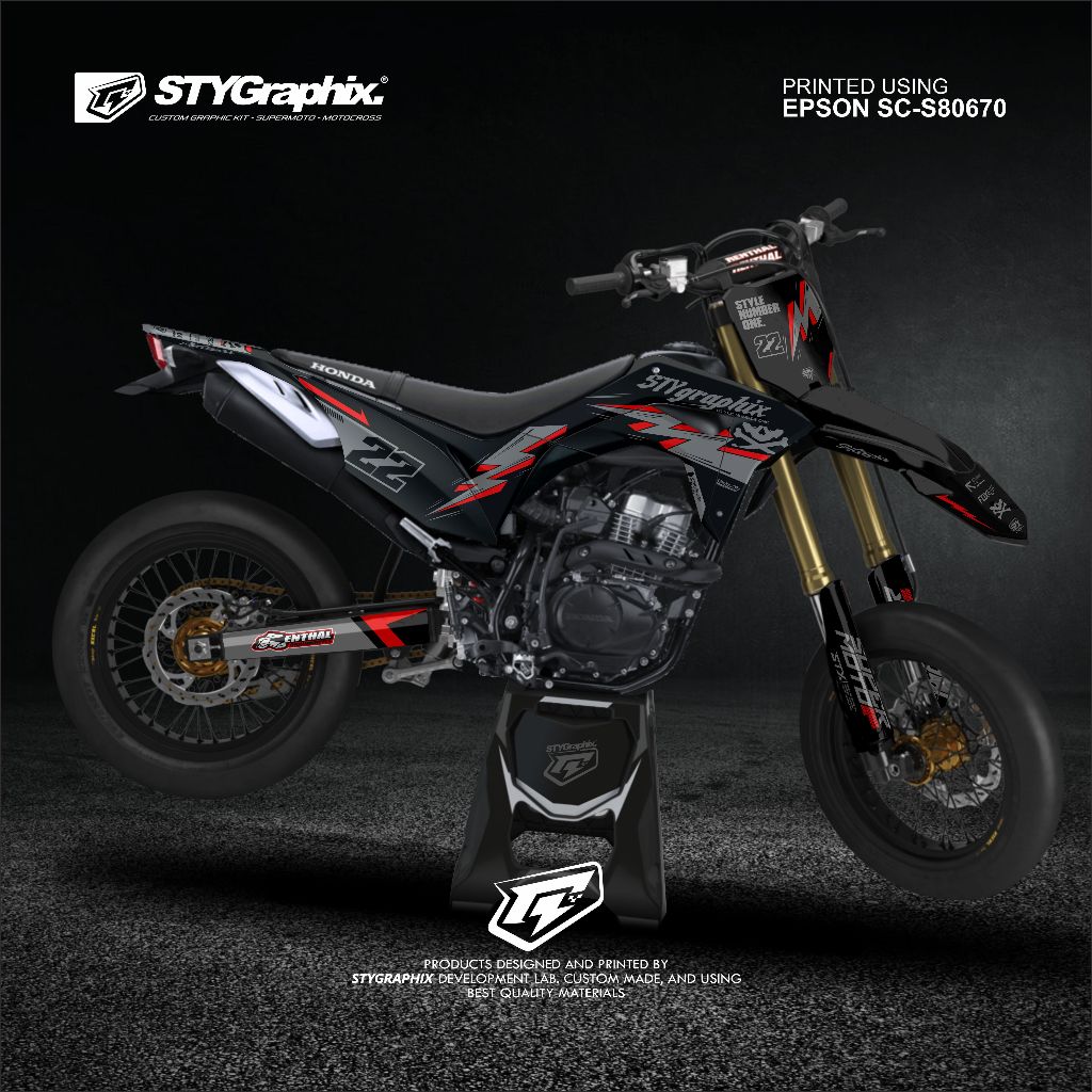 Jual DECAL CRF ONE ONE NINE HITAM TERBARU BISA CUSTOM NAMA, NOMOR, DAN ...