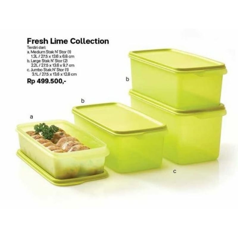 Jual Fresh lime collection Tupperware (4 pcs) | Shopee Indonesia
