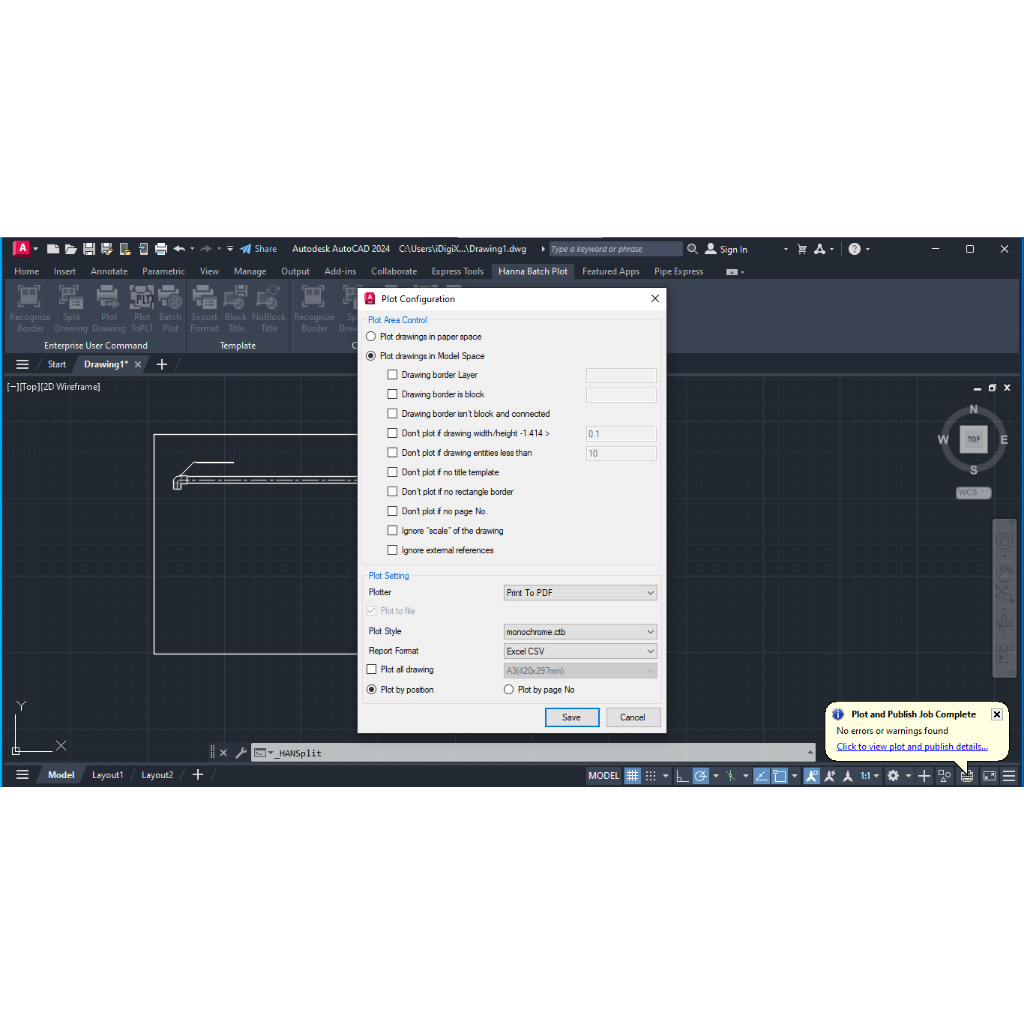 Jual Hanna Batch Plot | Software untuk Print Otomatis di model/layout ...