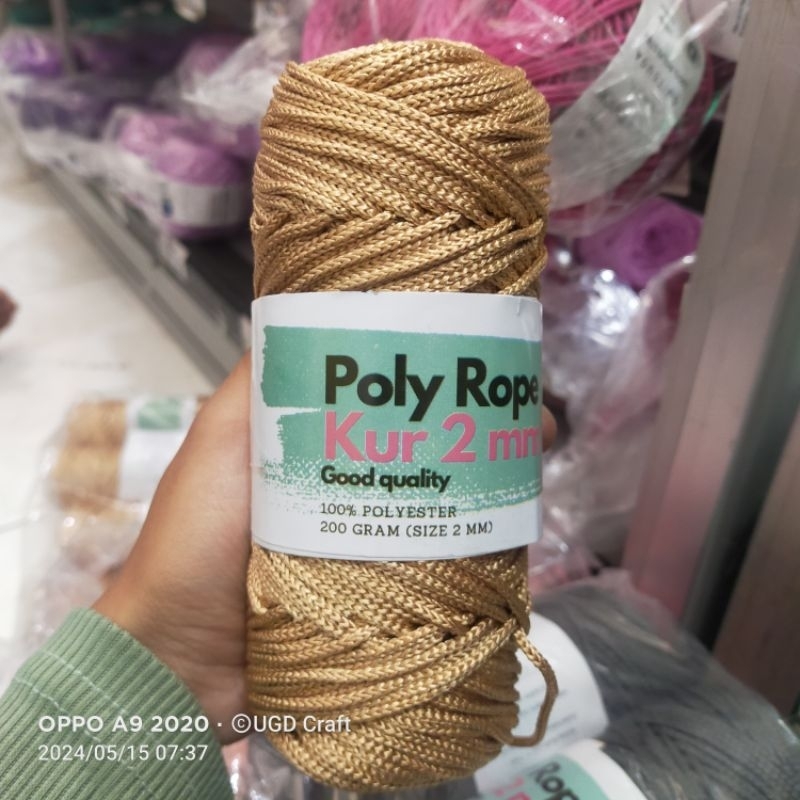 Jual Benang Rajut Poly Rope 2mm (200 gram) | Shopee Indonesia
