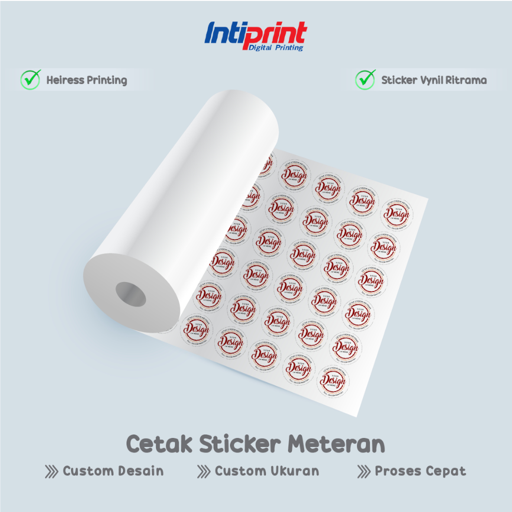 Jual Cetak Stiker Meteran Stciker Vynil Ritrama Custom / Print Sticker ...