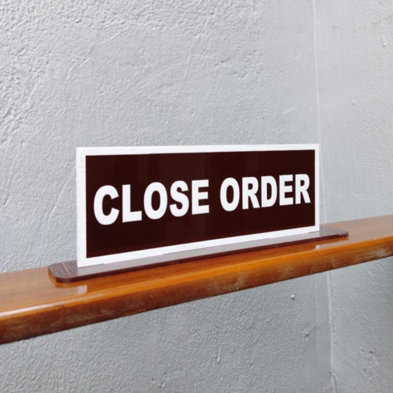 Jual signage tanda close order akrilik | Shopee Indonesia
