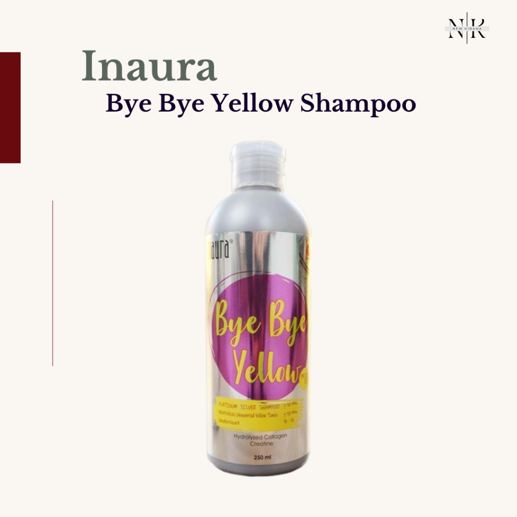 Jual INAURA Bye Bye Yellow Shampoo 250ml - Sampo Cat Rambut | Shopee ...
