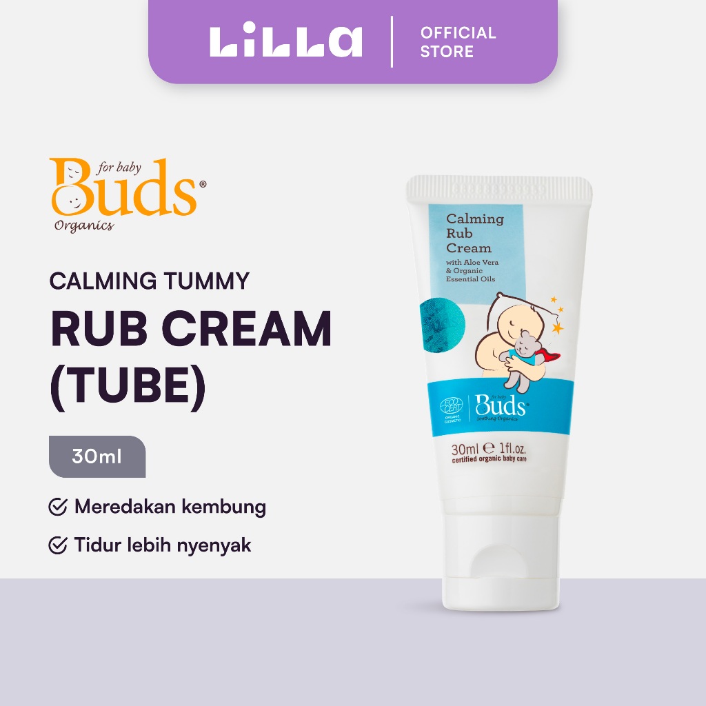 Jual BUDS ORGANIC - Calming Tummy Rub Cream - Size 30ml | Shopee Indonesia